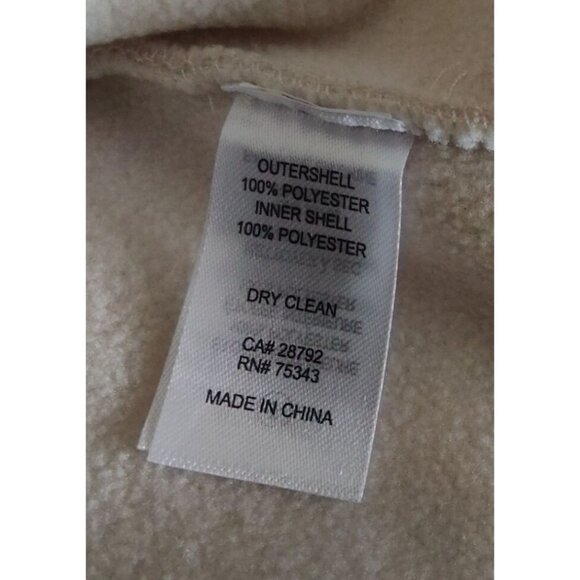 Joie Women's 2X Open-Front Sherpa Hooded Cardigan Jacket Pockets Cream Cozy Warm - Picture 8 of 12